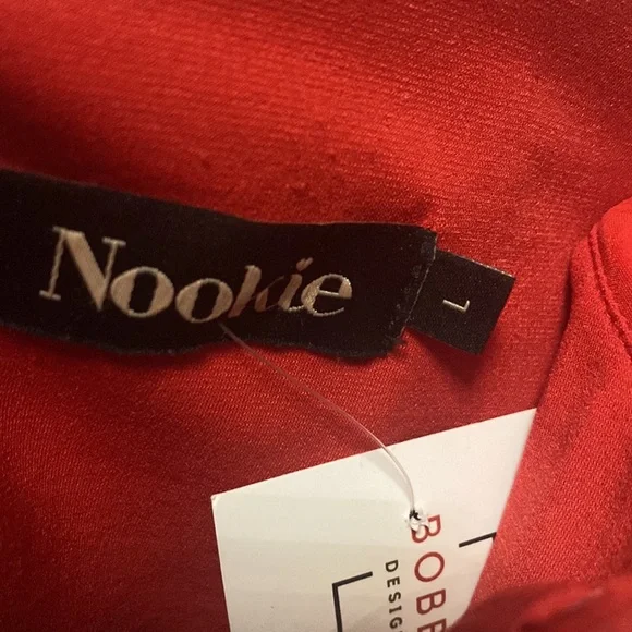 Nookie Bisous red micro party dress L - Picture 7 of 7